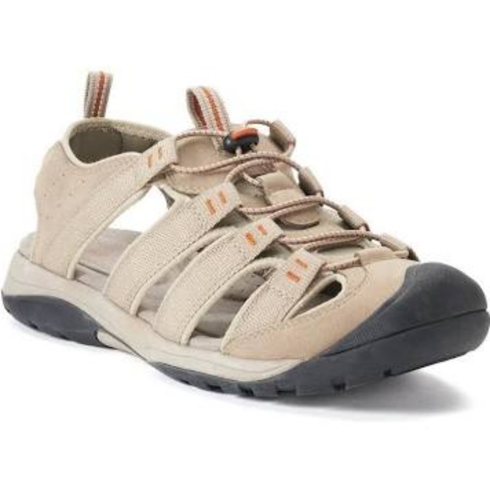 Croft & Borrow Taupe Fisherman Sandals Size 12
